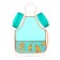 Apron for labor + sleevens, 535 x 445 mm, Hatber "KA-PI-BA-RA", 2 pockets, green nfn_35103