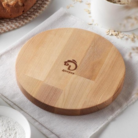 Menzhitsa Round Barie Dauline, D = 20 cm, 3 sections, birch, saturated with oil-4