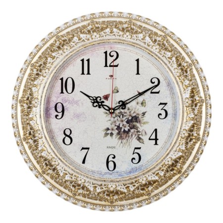 Watching clock, interior "field flowers", silent, d-38 cm-1