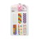 A set of magnetic bookmarks for books 6 pieces abstraction 60*19mm mix Calligrata