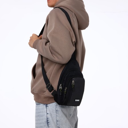 Backpack-sling, 17*8*30 cm, lightning department, 2 n/k, gray-9