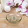 Glass soap dish, 10.7 × 10.7 × 4 cm, transparent