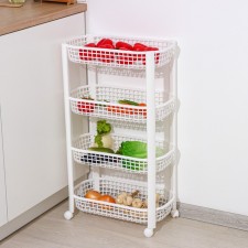 Floor floor 4 section, on wheels, white color