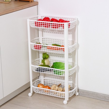 Floor floor 4 section, on wheels, white color
