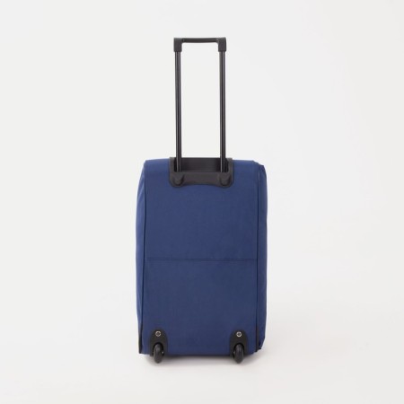 Road bag on wheels, a lightning department with an increase, an outer pocket, a long belt, the color is blue-3