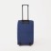 Road bag on wheels, a lightning department with an increase, an outer pocket, a long belt, the color is blue