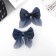 Hair clip "Marta" (set 2 pcs) shine, 7.5 cm, blue