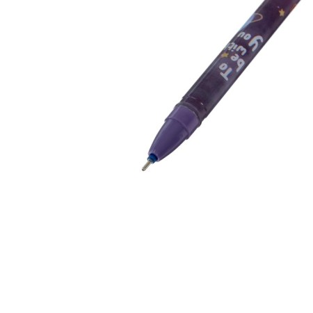Gel pen "Cosmonaut/rocket/flying saucer" with erased ink, 0.5 mm, blue case, mix-3