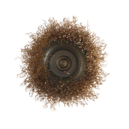 Metal brush for a tundra drill, with a hairpin, "cup", 65 mm-4