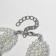 Bracelet Pearl "Zhit", 6 threads, beads No. 4, milk color in silver