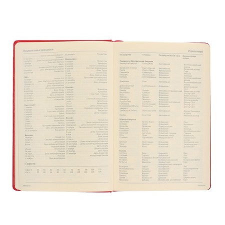 Deliciper of Leduced A5, 160 MEGAPOLIS sheets, hard cover, artificial leather, red-9