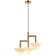 Suspended Pilze 3xg9 LED 5W, size 47.5x47.5x42.5-150 cm, bronze color