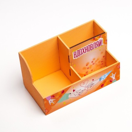 Organizer for the office "Inspect!" 3 departments, 18.5x10x10 cm-2