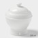 Serving set Magistro Argos, 2 items: milkman 300 ml, sugar tower 300 ml, white color