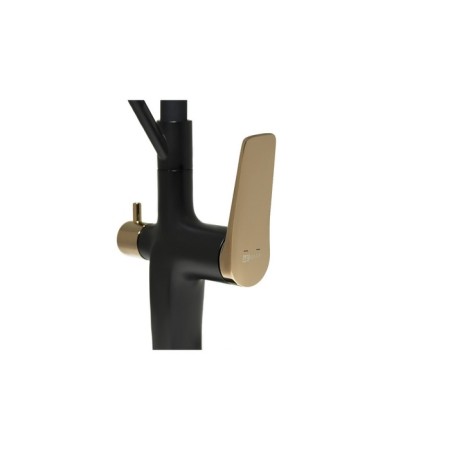 LEMARK Bronx LM3761BLR kitchen mixer, single -leaf, with output for drinking water, black 90765-2