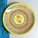Largan Rishtan ceramics "Patterns", 32 cm, yellow