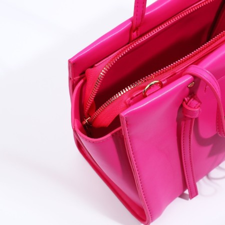 Bag Female Tout with zipper, pink color-6