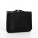 Women's wallet on the button, black color