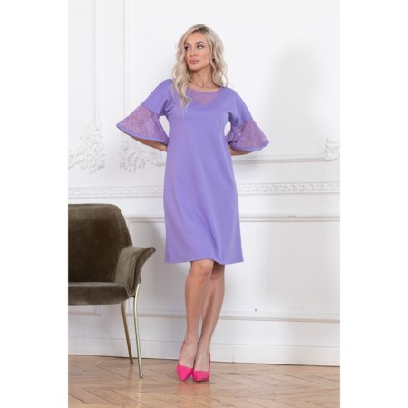 Female dress, size 46, purple color-3