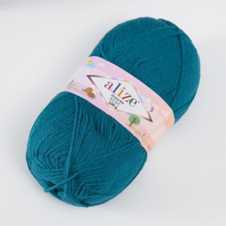 Yarn "Sekerim Bebe" 100% acrylic 320m/100g (212 Petrol)-1