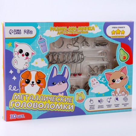 Metal puzzle 30 pcs "Korea"-6