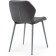 Stol on a metal frame Wald Metal/Ecokuzha, Gray/Gray 46x52x75 cm