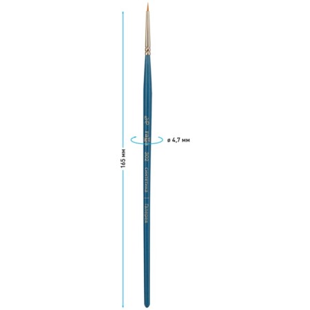 Brush Art Synthetics Gamma "Gallery", Round No. 5/0, Short handle 302050-2