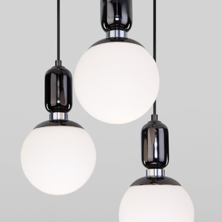 Suspended lamp with glass lamps of Bubble, 60W, E27, 30x30 cm-1
