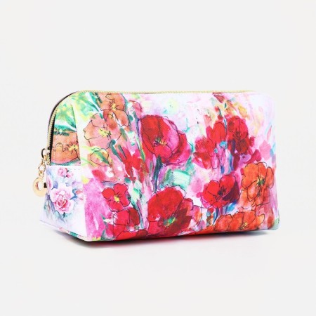 Cosmetic bag with lightning, white/multi -colored color