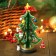 Souvenir New Year's "Christmas tree on the stand", with a gold contour, 17 cm, mix