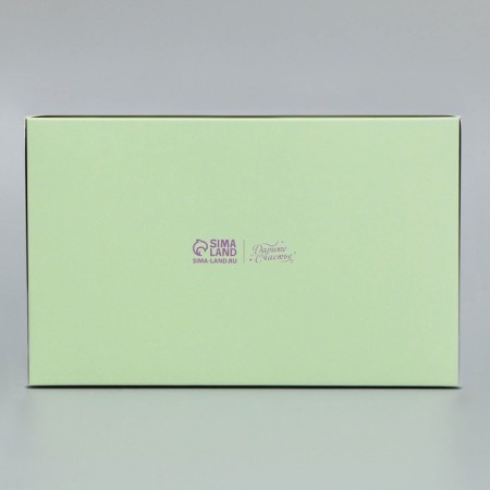 Capcake box, confectionery packaging is bilateral, 2 cells, “for you”, 16 x 10 x 10 cm-3