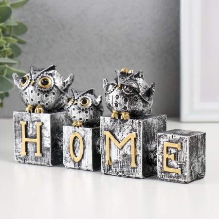Souvenir Polystone "Three Essenes on the letters. House" 3.5x16x8 cm-3