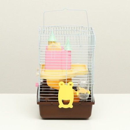 A cage for rodents "Pigger", equipped with a lock, 27 x 21 x 31 cm, brown-1
