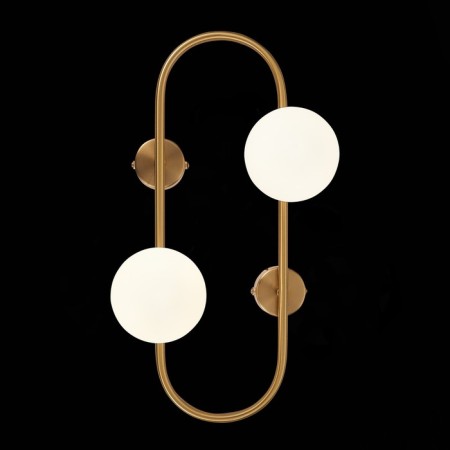 Sconces st. SL1149.301.02. Vera. 2x5 watts, G9, 4000k, 28x45 cm, brass color-1