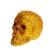 Figure for crafts and decor "Skull", set 6 pcs., Size 1 pcs: 4 × 4.5 × 4.5 cm, gold color