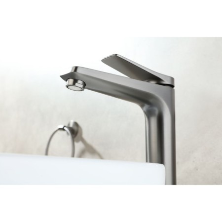 LEMARK Bronx LM3709GM shell mixer, single -legged, pour length 165 mm, graphite-4