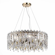Люстра подвесная St Luce. SL1655.203.08. Desio. 8х40 Вт, E14, 59х59х21,7 см, цвет золотистый