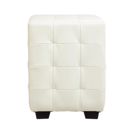 Puf Kosen, 300x300x400, white leatherette-2
