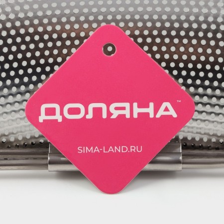 A colander - a sieve on a sliding sink, 34.5 × 24 × 7.5 cm, sliding, stainless steel-5