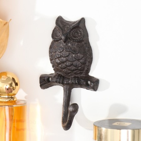 Hook decorative cast iron "owl" 12x7x3 cm-1