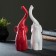 Figure "A couple of elephants" White/Red, 9x15x25cm
