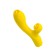 Eromantica Mia Vacuum-wave stimulator with vibration and tongues, 22 cm, silicone, yellow color