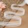 Capricon lace, 28 mm × 10 ± 1 m, white color