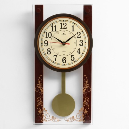 Watching clock, interior with a pendulum "vine", silent