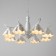 Luracia chandelier 8he27 40w is white 88x88x37-72 cm Bayerlux