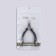Manicure nippers for cuticle, 10 cm, blade length - 10 mm, black/silver color