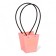 Bag for flowers pink Enjoy EVERY MOMENT MOLAGE-resistant 12X12-8X8-12.5 cm