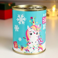 Копилка-банка металл "На исполнение заветного желания" 7,3х9,5 см