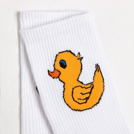 Women's socks nus80159-01-30 "Duckling", white color, rr 36-40-2