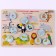 A tracing board with Velcro "Where is the Baby. Tropical animals "